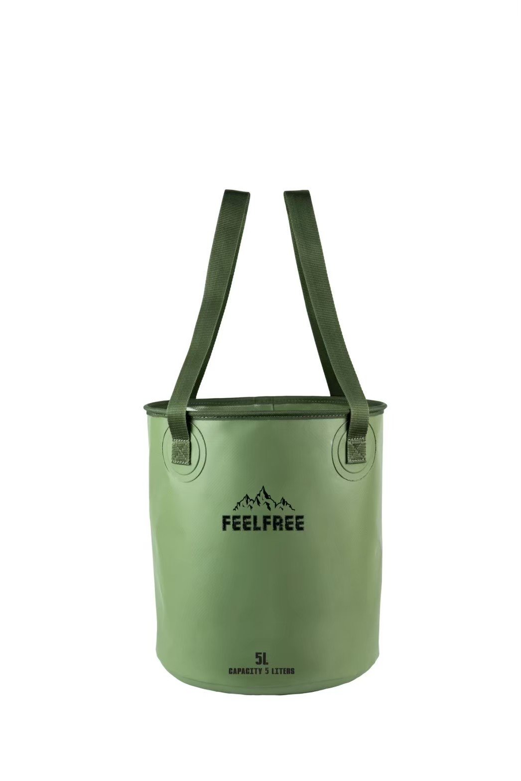 ถังน้ำพับได้แบบพกพา FEELFREE FOLDABLE WASH BASIN 5L สีเขียว_1